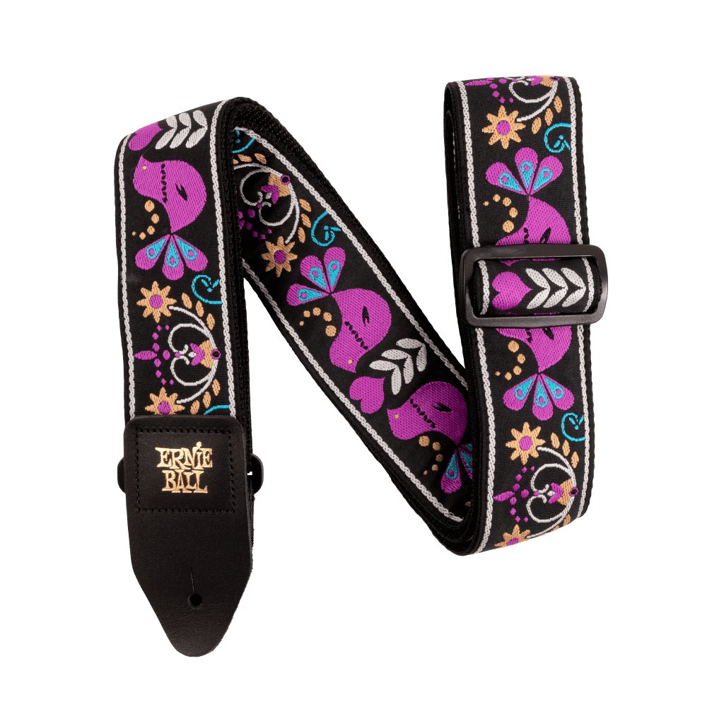 Ernie Ball - Guitar/Bass Strap - Purple Bird Lupin - La Boîte Musicale - La Boîte Musicale - 