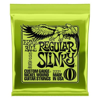 Ernie Ball - Regular Slinky Nickel Wound Electric Guitar Strings - 10 - 46 - La Boîte Musicale - Electric Guitar Strings - Ernie Ball - 