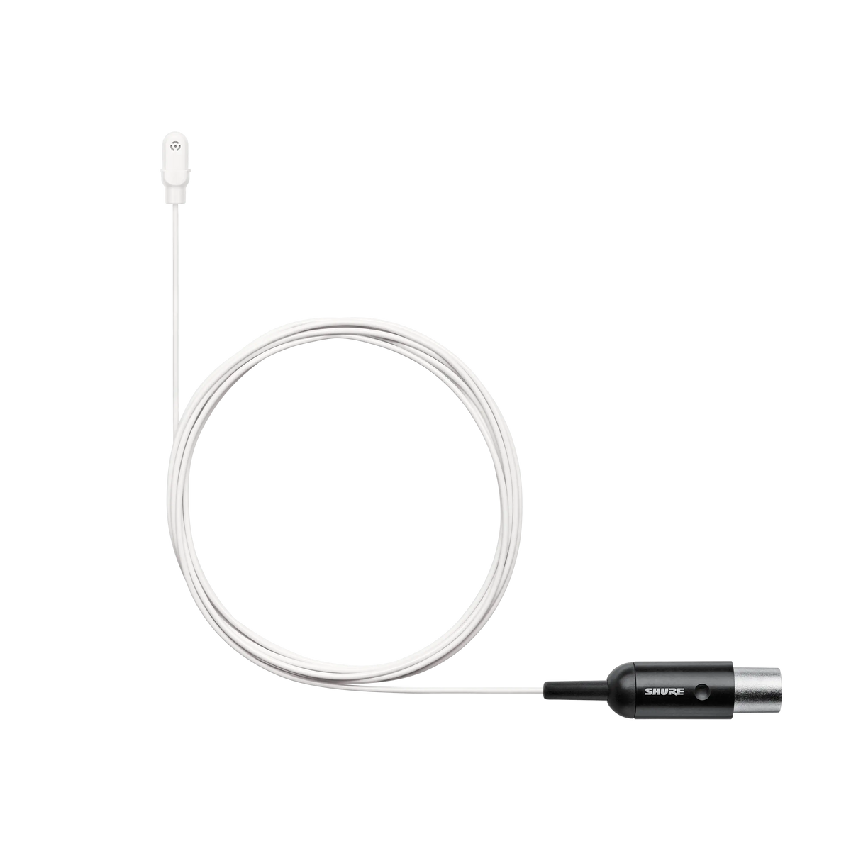 Shure DL4W/O-MTQG-A - Omni Lavalier Microphone - White w/TA4F - product view 1
