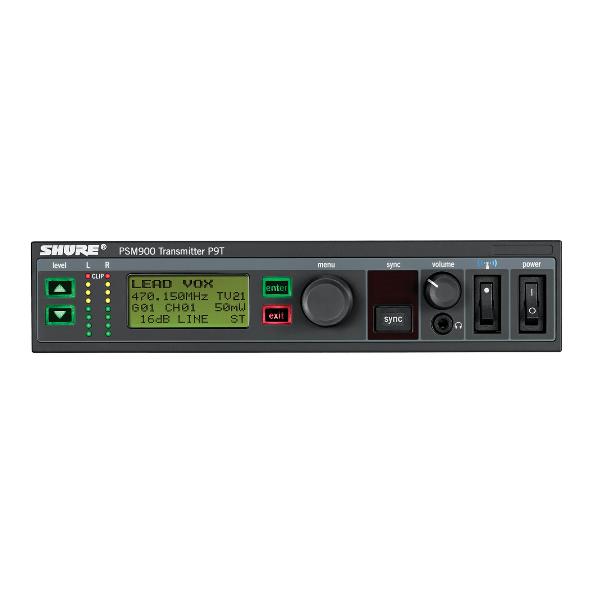 Shure P9T-G7 - PSM900 Transmitter - product view 1