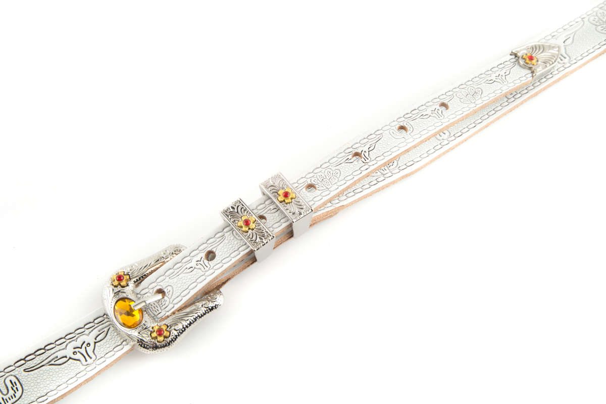 Gretsch - Tooled White Guitar Strap