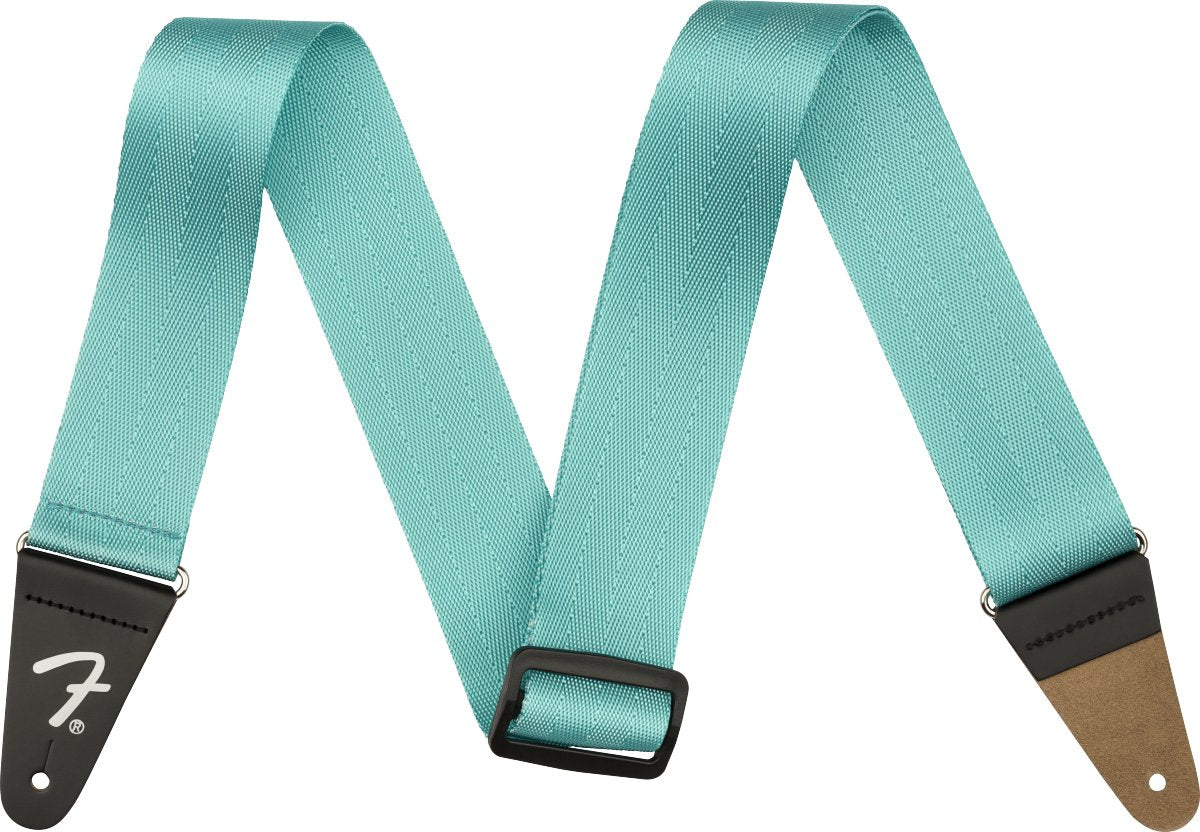 Fender - 2 Am Pro Seat Belt Strap - Miami Blue - La Boîte Musicale - Fender - 