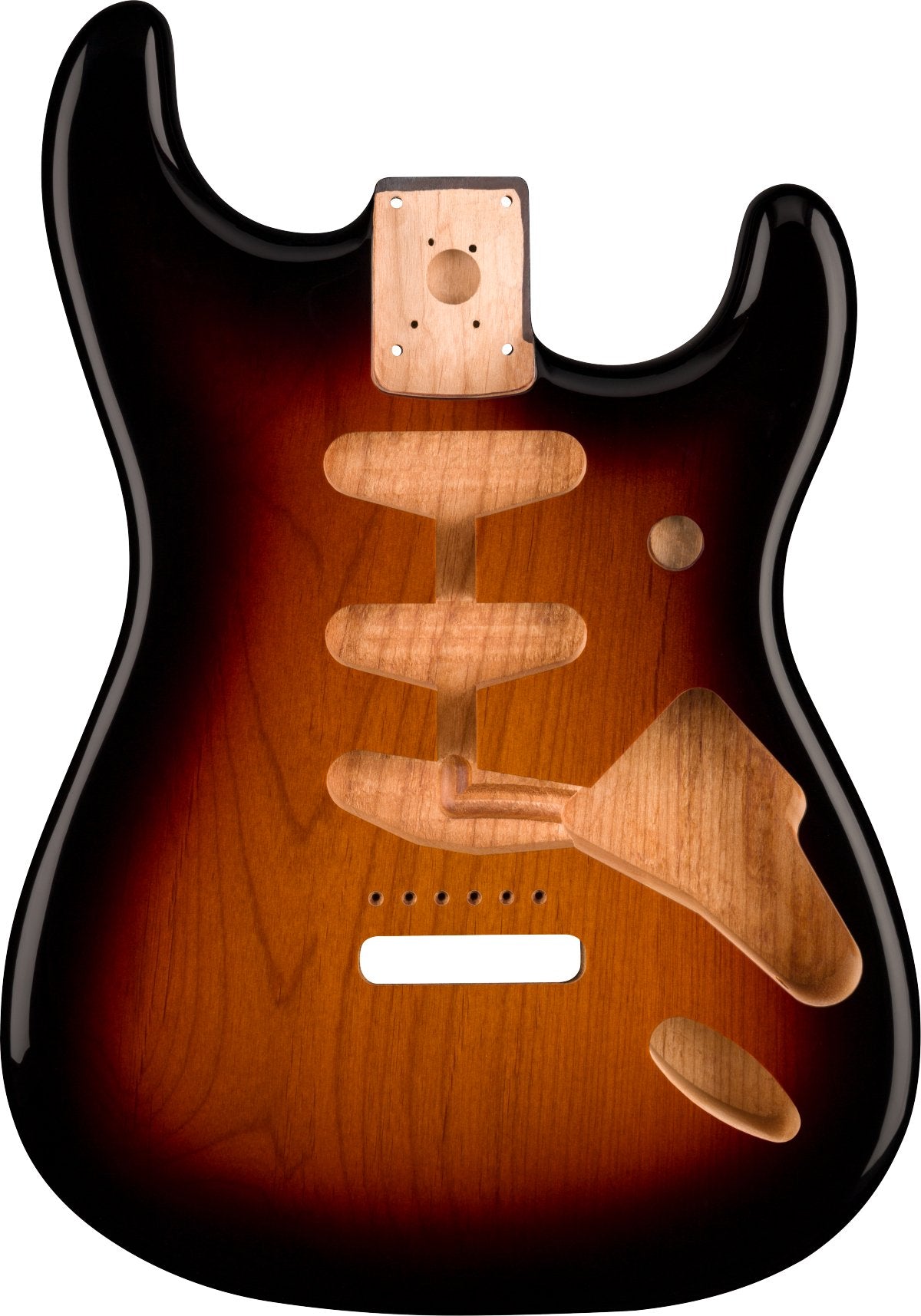 Fender - Classic Series 60's Stratocaster® SSS Alder Body Vintage Bridge Mount - 3 - Color Sunburst - La Boîte Musicale - Stratocaster Bodies - Fender - 