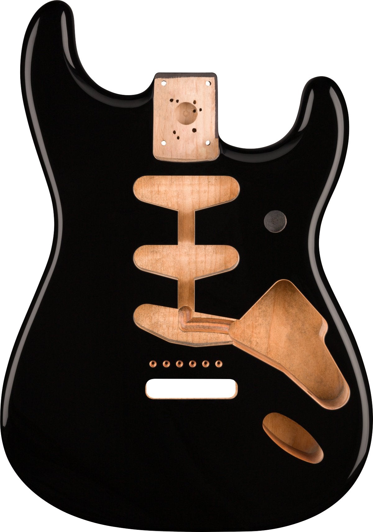 Fender - Classic Series 60's Stratocaster® SSS Alder Body Vintage Bridge Mount - Black - La Boîte Musicale - Stratocaster Bodies - Fender - 