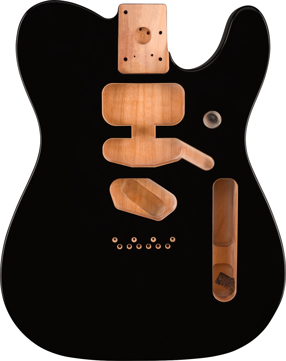 Fender - Deluxe Series Telecaster® SSH Alder Body Modern Bridge Mount - Black - La Boîte Musicale - Telecaster Bodies - Fender - 