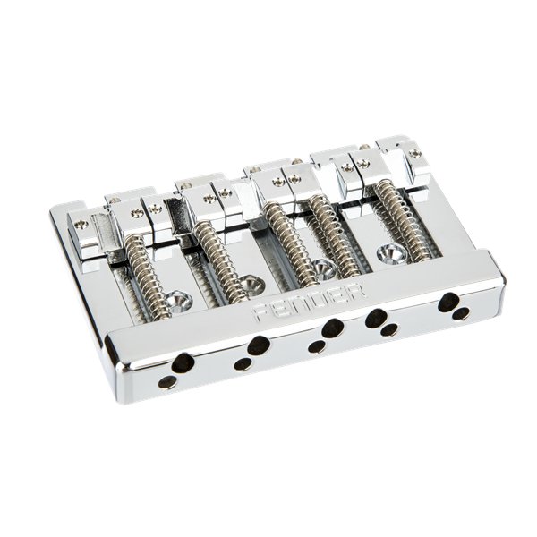 Fender® - HiMass™ 5 - String Bass Wide Bridge Assembly With Zinc Saddles - Chrome - La Boîte Musicale - Bass Bridges - Fender - 