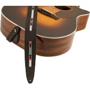 Fender - Paramount Acoustic Leather Strap - Black - La Boîte Musicale - Fender - 