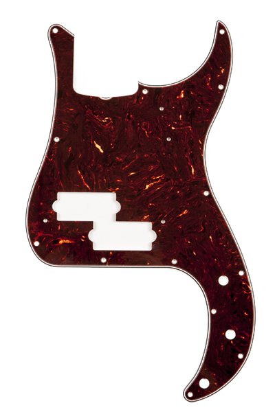 Fender - Pure Vintage Pickguard - '63 Precision Bass® - 13 - Hole Mount - Brown Shell - 3 - Ply - La Boîte Musicale - La Boîte Musicale - 