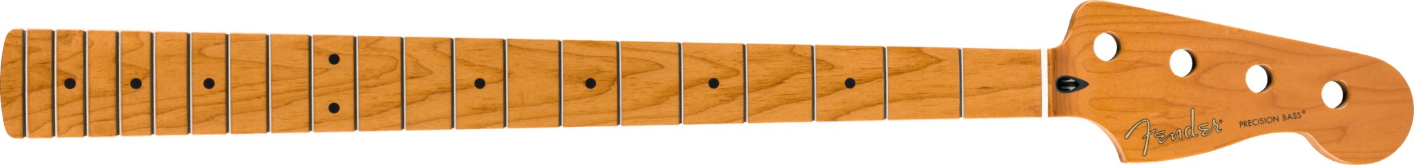 Fender - Roasted Maple Precision Bass Neck - 20 Medium Jumbo Frets - 9.5 - Maple - C Shape - La Boîte Musicale - Precision Bass Necks - Fender - 