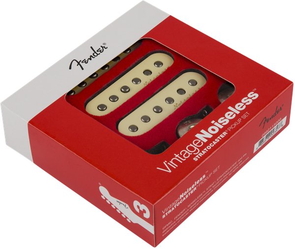 Fender - Vintage Noiseless™ Strat® Pickups - (3) - Aged White - La Boîte Musicale - Stratocaster Pickups - Fender - 