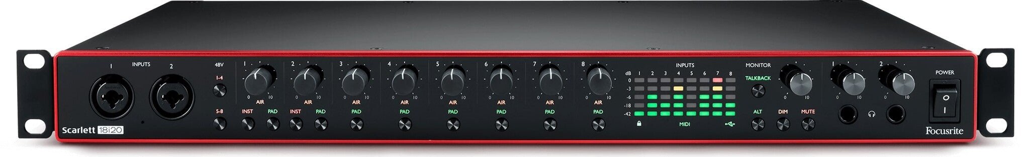 Focusrite - 18 - In / 20 - Out USB Audio Interface - La Boîte Musicale - Interfaces - Focusrite - 