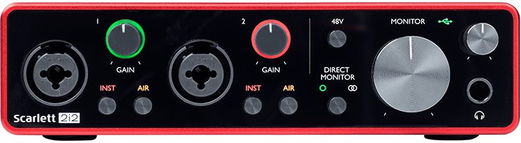 Focusrite Scarlett 2i2 - La Boîte Musicale - Interfaces - Focusrite - 