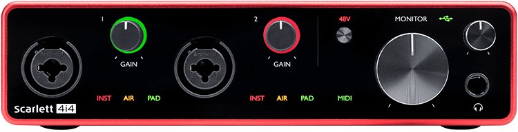 Focusrite Scarlett 4i4 - La Boîte Musicale - Interfaces - Focusrite - 