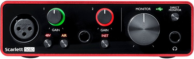 Focusrite Scarlett Solo - La Boîte Musicale - Interfaces - Focusrite - 