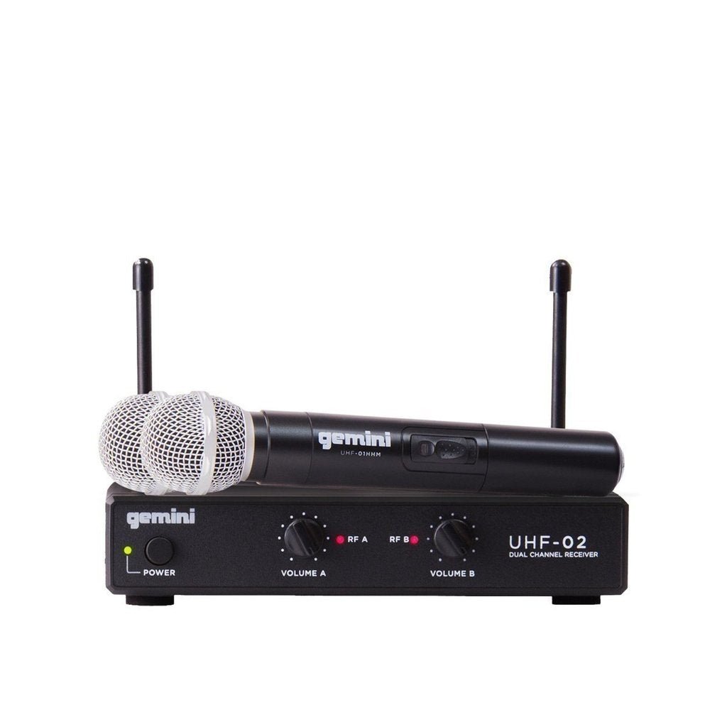 Gemini - Dual Channel Wireless handheld Microphone System - La Boîte Musicale - Microphones - Gemini - 