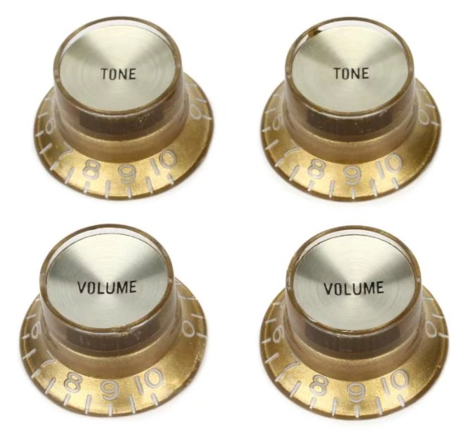 Gibson aged top hat knobs (4) - La Boîte Musicale - Gibson - 