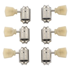 Gibson - Vintage Nickel Machine Heads (With Pearloid Buttons) - La Boîte Musicale - Guitar Tuning Machines - Gibson - 