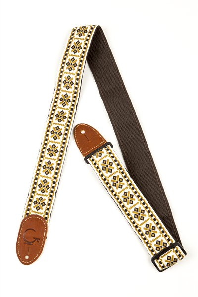 Gretsch - G Brand Strap Diamond Brown Ends - La Boîte Musicale - Gretsch - 