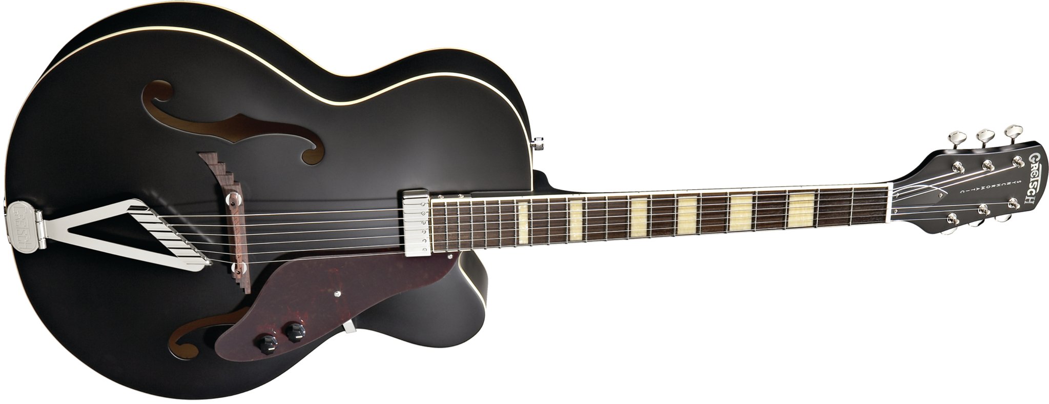 Gretsch - G100BKCE Synchromatic™ Archtop Cutaway Electric - Rosewood Fingerboard - Flat Black - La Boîte Musicale - Acoustic Guitars - Gretsch - 