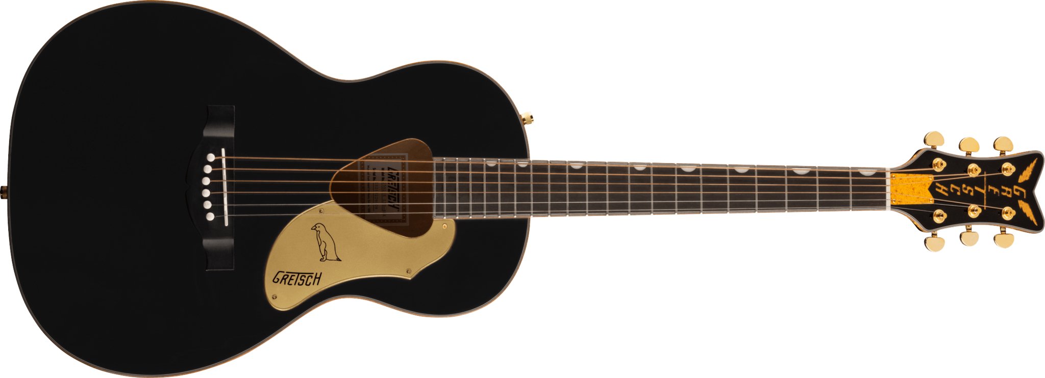 Gretsch - G5021E Rancher™ Penguin™ Parlor Acoustic/Electric - Black - La Boîte Musicale - Acoustic Guitars - Gretsch - 