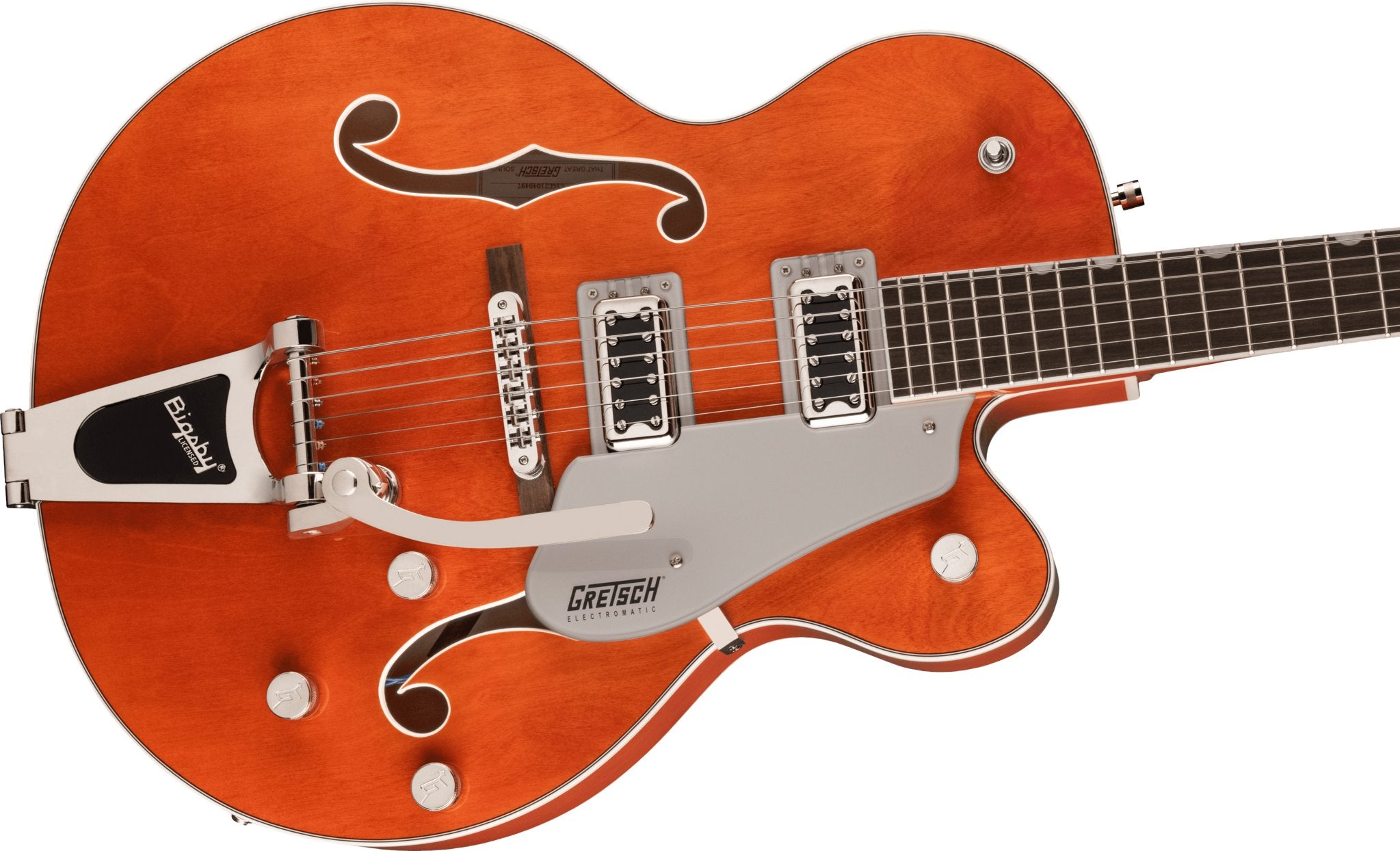 Gretsch - G5420T Electromatic® Classic Hollow Body Single - Cut with Bigsby® - Laurel Fingerboard - Orange Stain - La Boîte Musicale - La Boîte Musicale - 