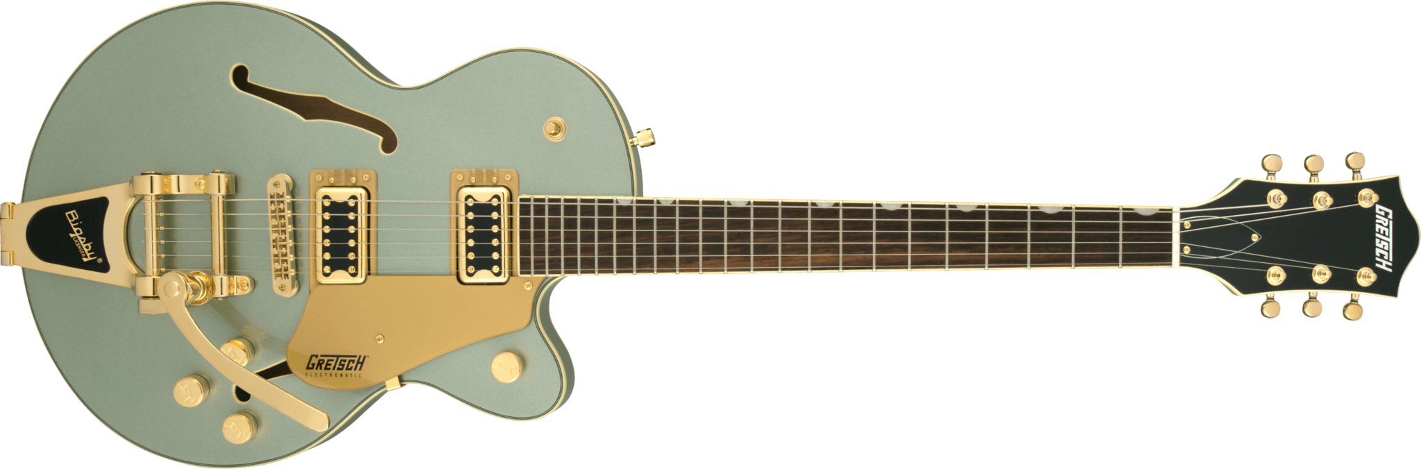 Gretsch - G5655TG Electromatic® Center Block Jr. Single - Cut with Bigsby® and Gold Hardware - Laurel Fingerboard - Aspen Green - La Boîte Musicale - Electric Guitars - Gretsch - 