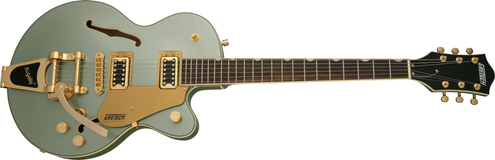 Gretsch - G5655TG Electromatic® Center Block Jr. Single - Cut with Bigsby® and Gold Hardware - Laurel Fingerboard - Aspen Green - La Boîte Musicale - Electric Guitars - Gretsch - 