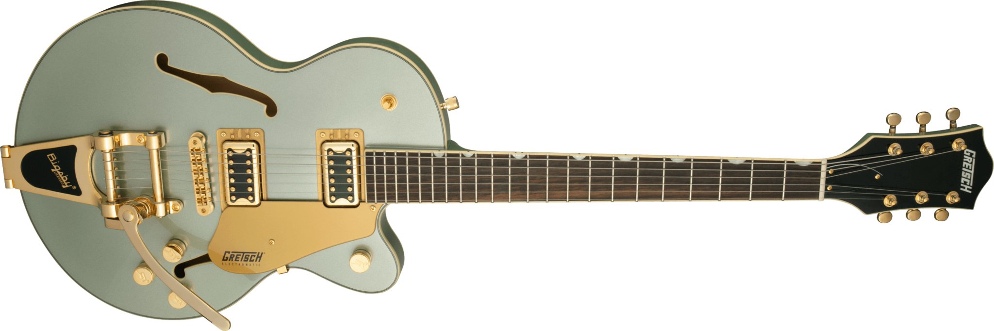 Gretsch - G5655TG Electromatic® Center Block Jr. Single - Cut with Bigsby® and Gold Hardware - Laurel Fingerboard - Aspen Green - La Boîte Musicale - Electric Guitars - Gretsch - 