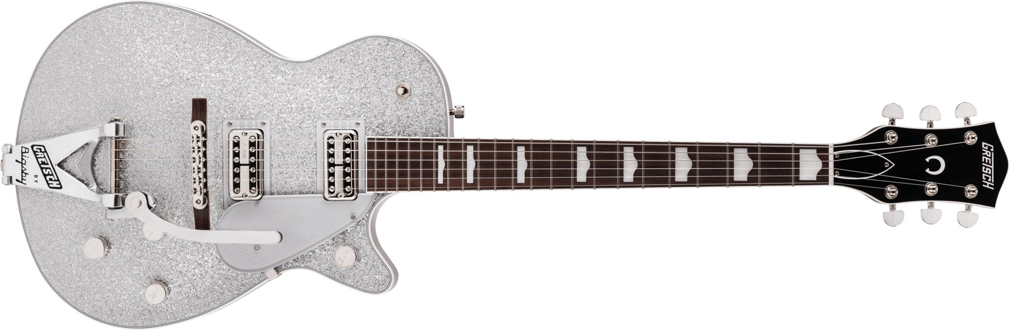 Gretsch - G6129T - 89 Vintage Select '89 Sparkle Jet™ with Bigsby® - Rosewood Fingerboard - Silver Sparkle - La Boîte Musicale - Electric Guitars - Gretsch - 