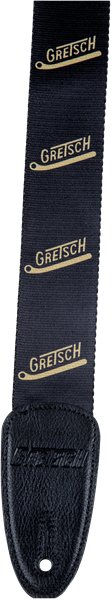 Gretsch® - Vibrato Arm Pattern Strap - Black/Gold - La Boîte Musicale - Gretsch - 