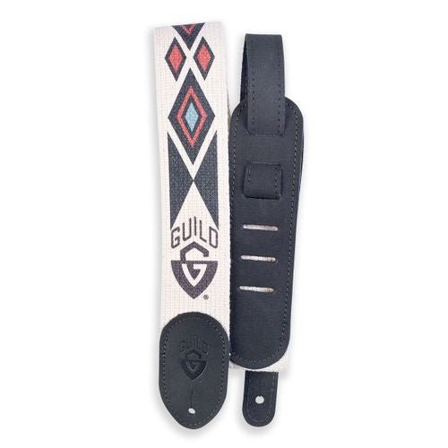 Guild - Guild Cotton & Leather Southwest G Shield Guitar Strap - La Boîte Musicale - Guild - 