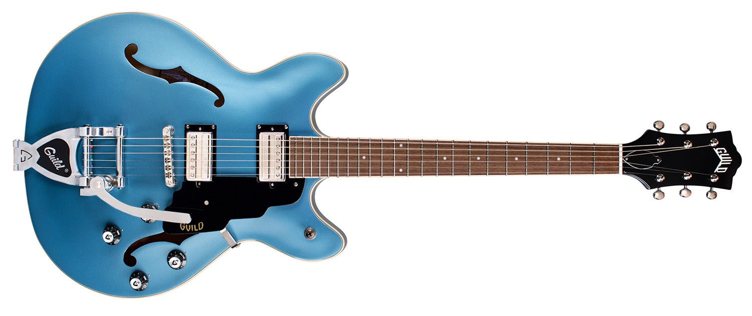 Guild - Starfire I DC with Guild Vibrato Tailpiece Pelham Blue - La Boîte Musicale - Electric Guitars - Guild - 