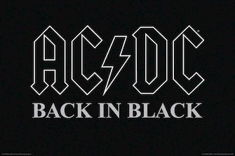 Hal - Leonard - ACDC Back In Black Poster - La Boîte Musicale - Hal Leonard - 