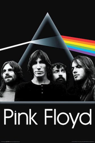 Hal - Leonard - Pink Floyd Dark Side Group Wall Poster 24 inches x 36 inches - La Boîte Musicale - Hal Leonard - 