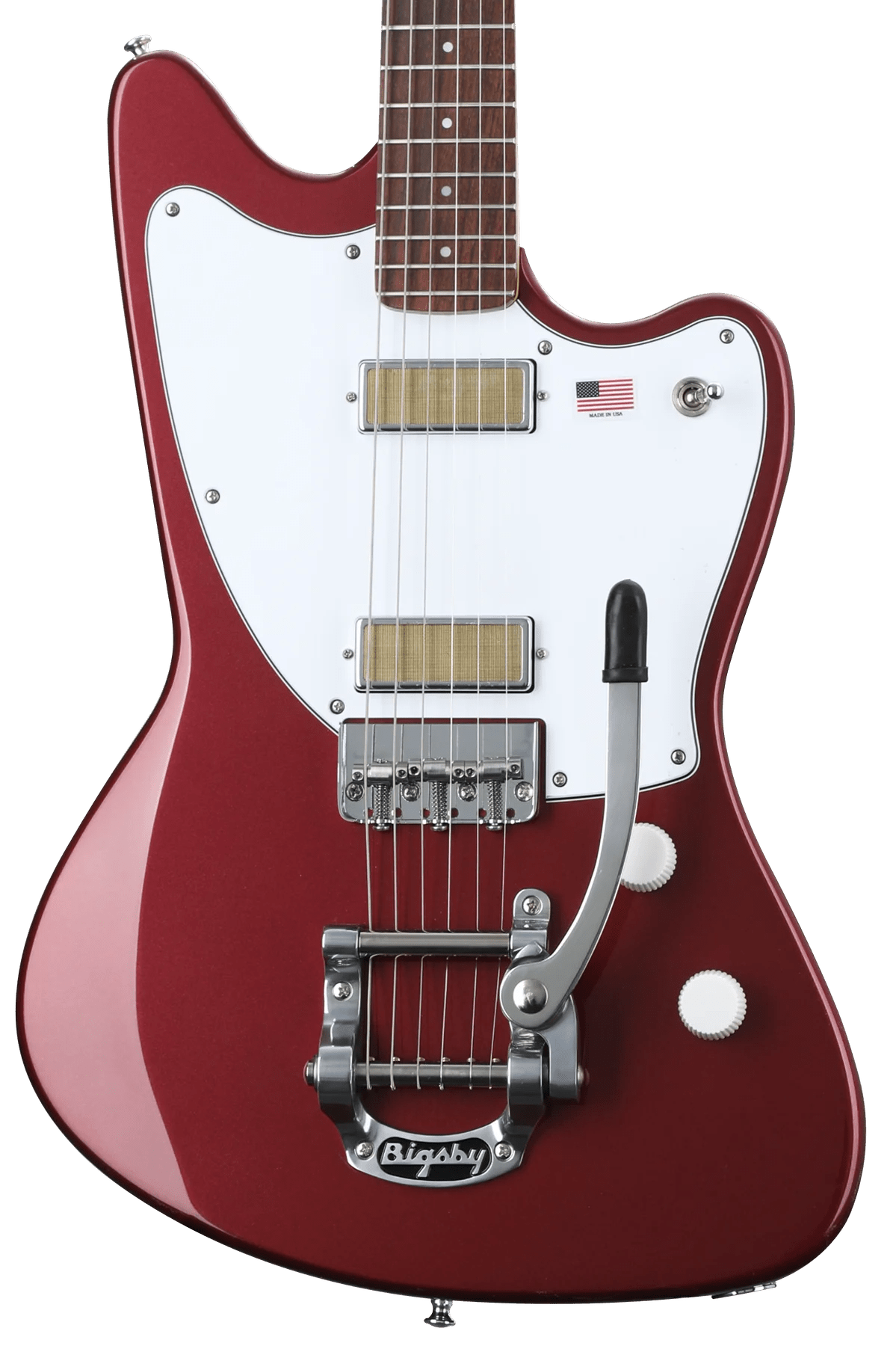 Harmony - Standard Silhouette w/ Bigsby Electric Guitar w/Case - RW FB - Burgundy - La Boîte Musicale - La Boîte Musicale - 