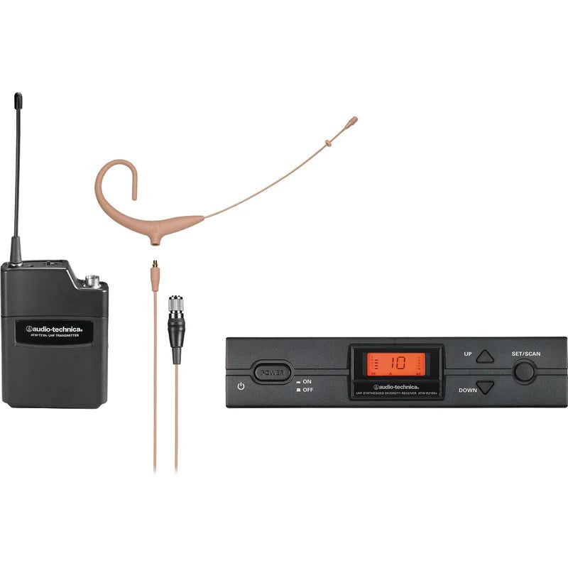 Audio-Technica ATW-2192XCITH 2000 Series Wireless Bodypack + Headworn (Beige) System