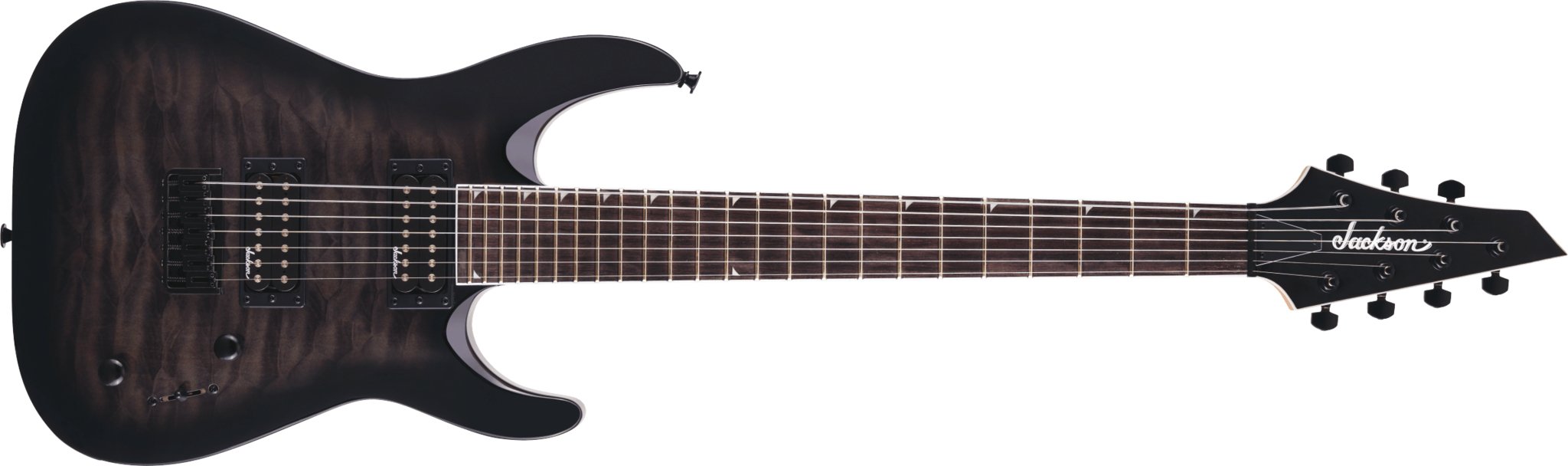 Jackson - JS Series Dinky™ Arch Top JS22Q - 7 DKA HT - Amaranth Fingerboard - Transparent Black Burst - La Boîte Musicale - Electric Guitars - Jackson - 