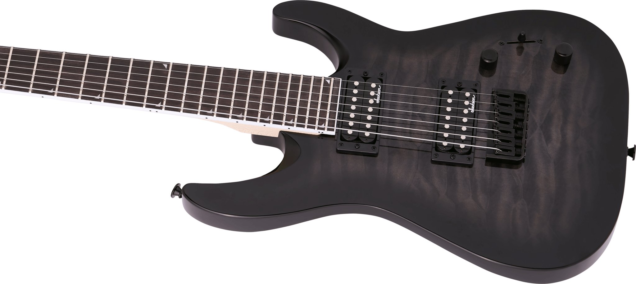 Jackson - JS Series Dinky™ Arch Top JS22Q - 7 DKA HT - Amaranth Fingerboard - Transparent Black Burst - La Boîte Musicale - Electric Guitars - Jackson - 