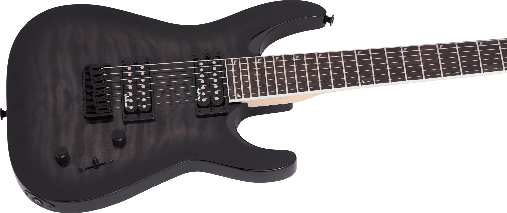 Jackson - JS Series Dinky™ Arch Top JS22Q - 7 DKA HT - Amaranth Fingerboard - Transparent Black Burst - La Boîte Musicale - Electric Guitars - Jackson - 