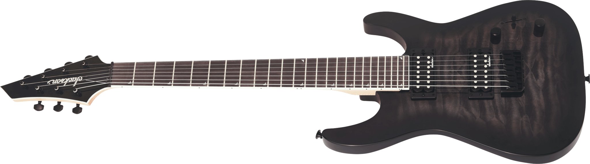 Jackson - JS Series Dinky™ Arch Top JS22Q - 7 DKA HT - Amaranth Fingerboard - Transparent Black Burst - La Boîte Musicale - Electric Guitars - Jackson - 