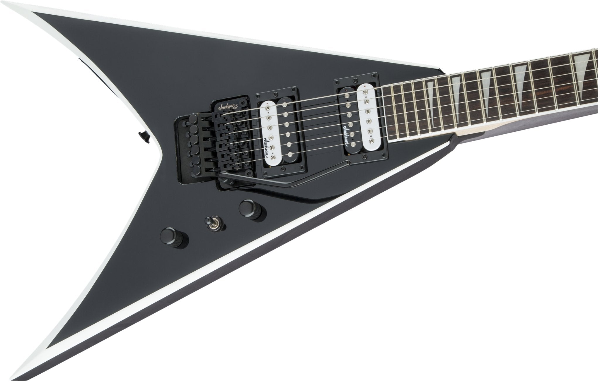 Jackson - JS Series King V™ JS32 - Amaranth Fingerboard - Black with White Bevels - La Boîte Musicale - Electric Guitars - Jackson - 