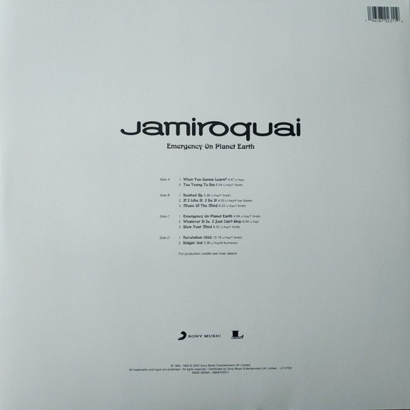 Jamiroquai - Emergency On Planet Earth - 2XLP - La Boîte Musicale - Vinyl Records - Vinyl Records - 