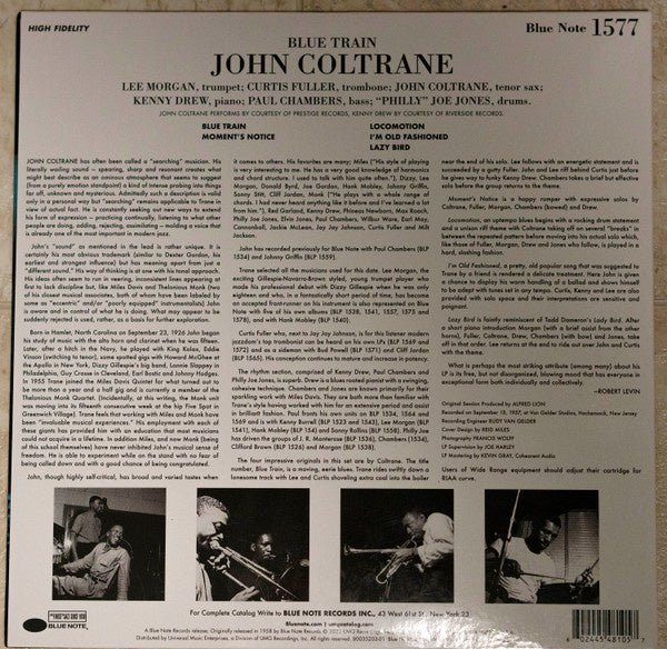 John Coltrane - Blue Train - La Boîte Musicale - Vinyl Records - Vinyl Records - 