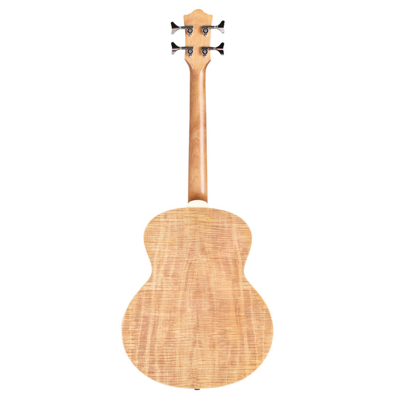 Guild WESTERLY Jumbo Jr Bass Flame Maple Acoustic Bass Guitar - Antique Blonde Satin