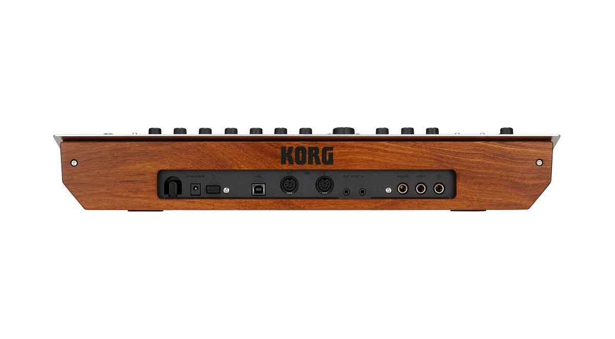 Korg - 4 - voice Analog Synthesizer with 2 Oscillators per Voice - Switchable 2 - /4 - pole Lowpass Filter - La Boîte Musicale - Synthesizers - Korg - 
