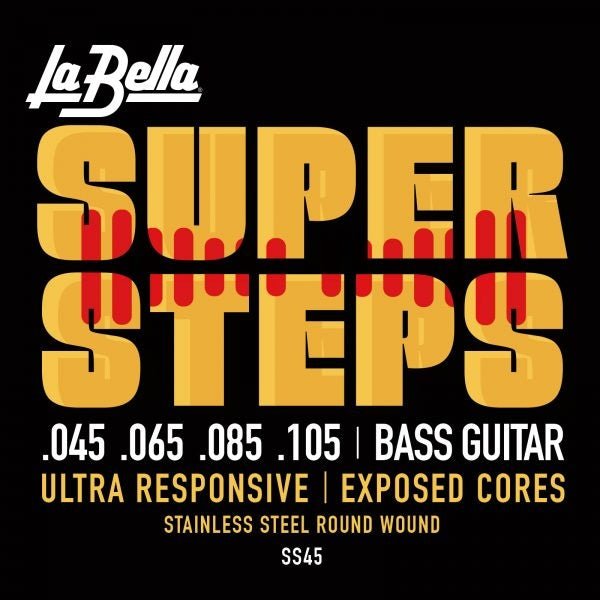 La bella bass strings super step 45 - 105 - La Boîte Musicale - Electric Bass Strings - La Bella - 