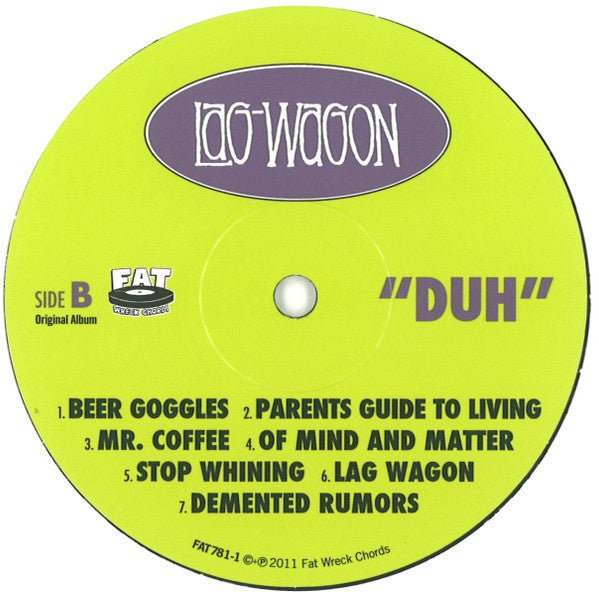 Lagwagon - Duh 2XLP - La Boîte Musicale - Vinyl Records - Vinyl Records - 