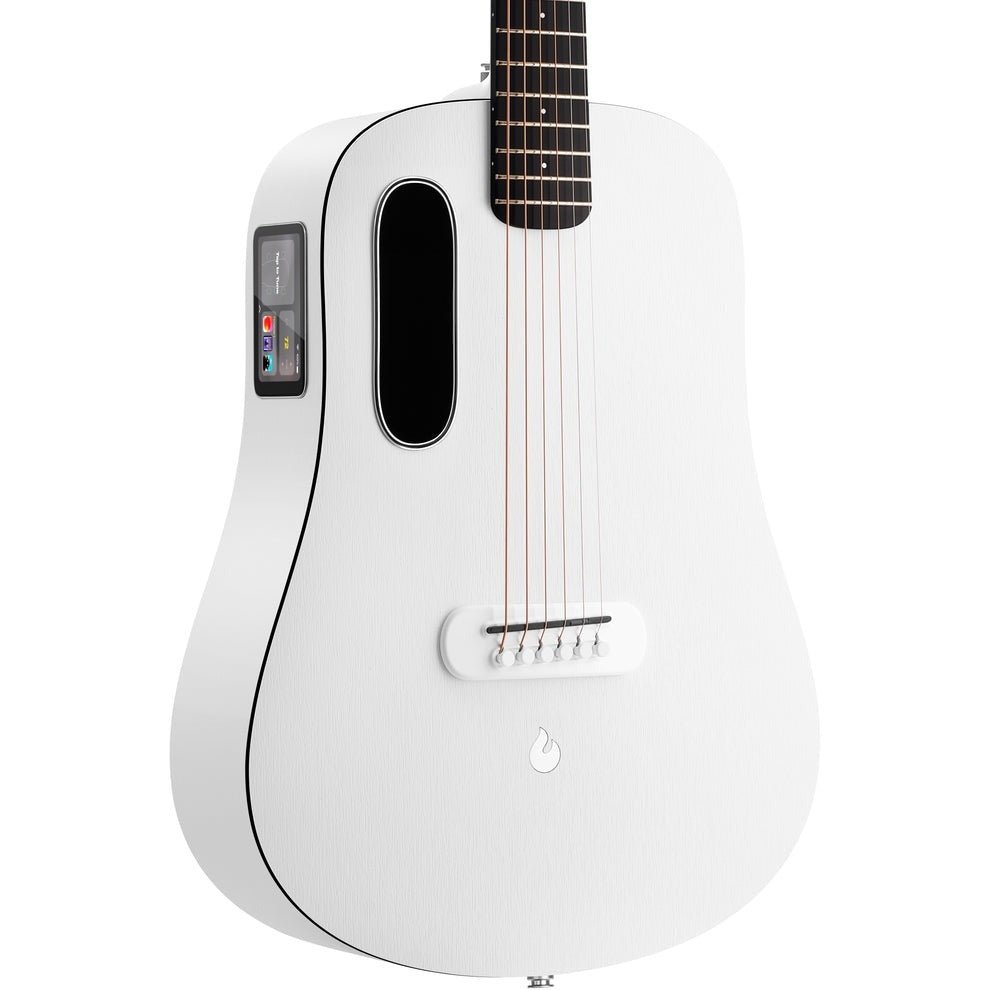 Lava Music - ME Play 36” Acoustic / Electric Guitar With Gig Bag - Frost White - La Boîte Musicale - Acoustic Guitars - La Boîte Musicale - 