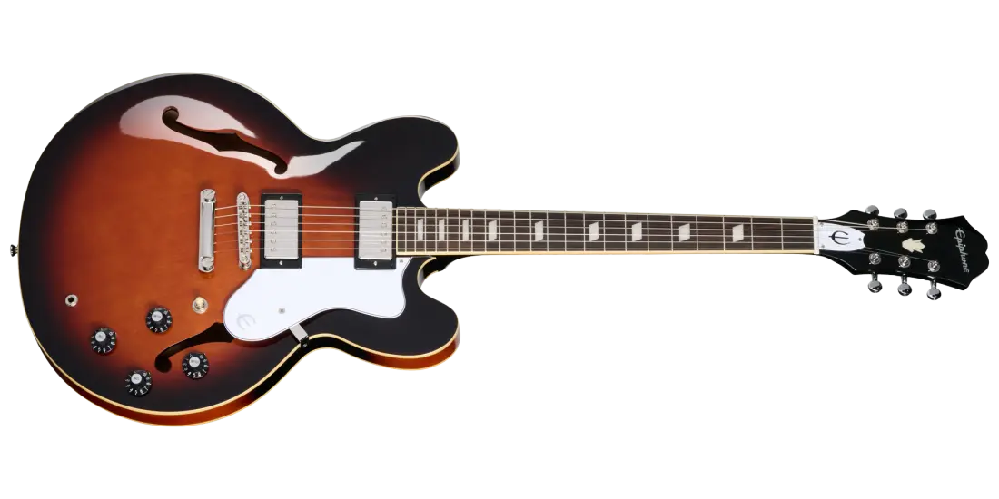 Bonehead Riviera Electric Guitar with Hardshell Case - Dark Tobacco Sunburst