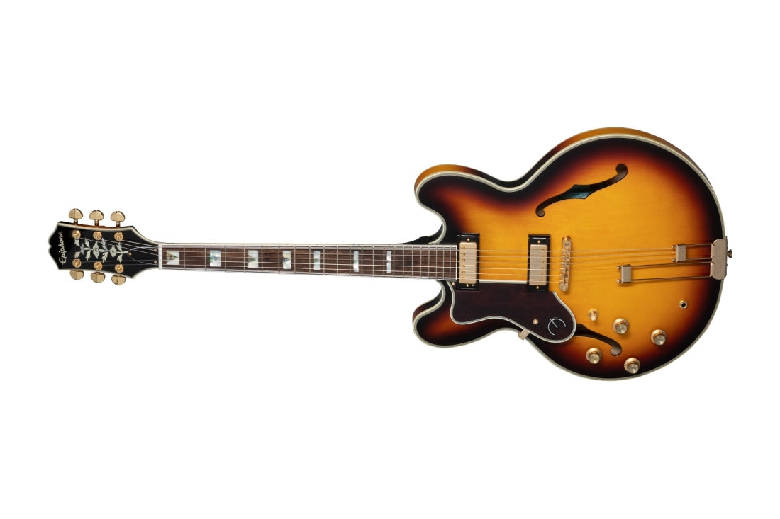 Sheraton Frequensator Left-handed Semi-hollowbody Electric Guitar - Vintage Sunburst